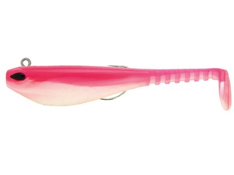El señuelo Artificial SS Shad 5 cm a 12 cm 1/4 oz blanco rosa
