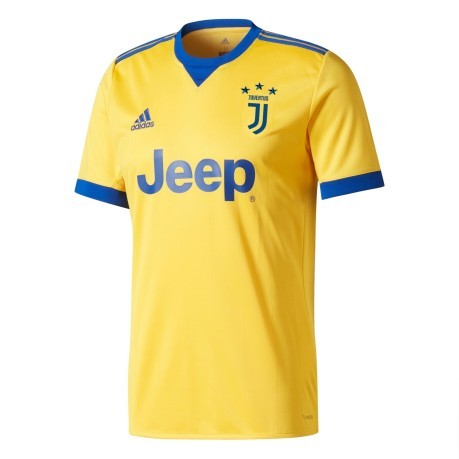 Fußball trikot Juventus Away 17/18 gelb blau