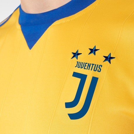Fußball trikot Juventus Away 17/18 gelb blau