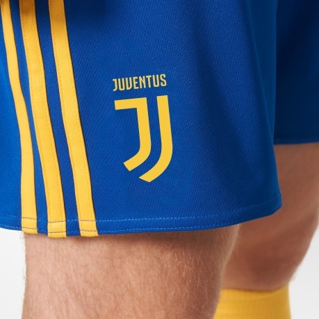Corto de Fútbol Juventus Lejos 17/18, azul y amarillo