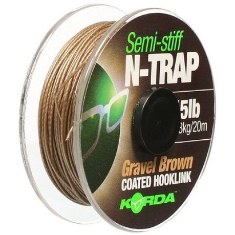 Braided coated N-Trap Semi Stiff Green 30 lb green
