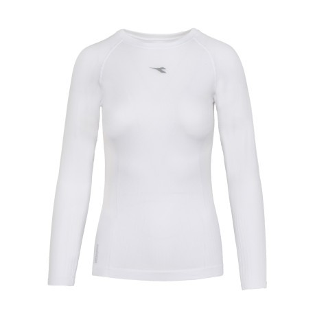 T-Shirt Woman Long Sleeves Running Act white