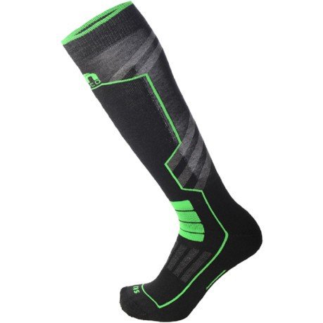 Calcetines de Esquí de Rendimiento Medio negro verde