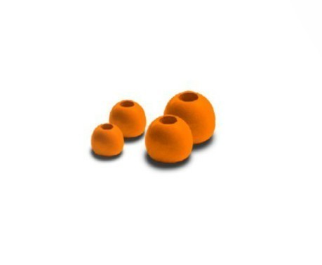 De latón, Perlas de Naranja Caliente 4 mm