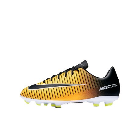 Chaussures de Football Junior Mercurial Victory VI FG-noir-jaune-zoom