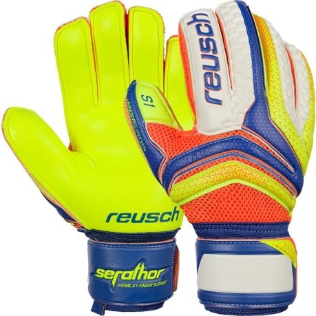 Goalkeeper gloves Serathor Prime S1 Finger Save blue back