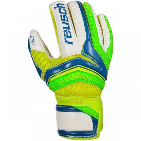 Goalkeeper gloves Serathor SG Finger Support blue green