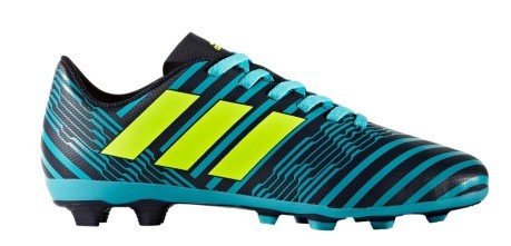 Junior botas de Fútbol Adidas Nemeziz 17.4 FG azul