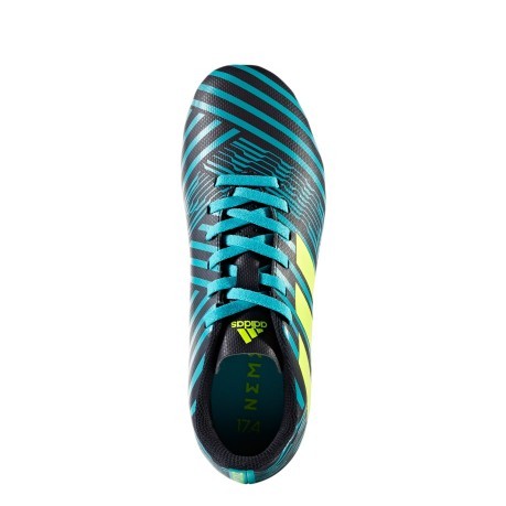 Chaussures de Football Adidas Nemeziz 17.4 FG bleu