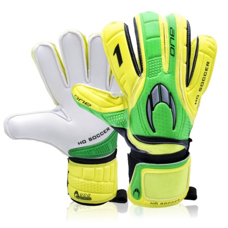 Goalkeeper gloves Ho Soccer One Flat 21 yellow-green back