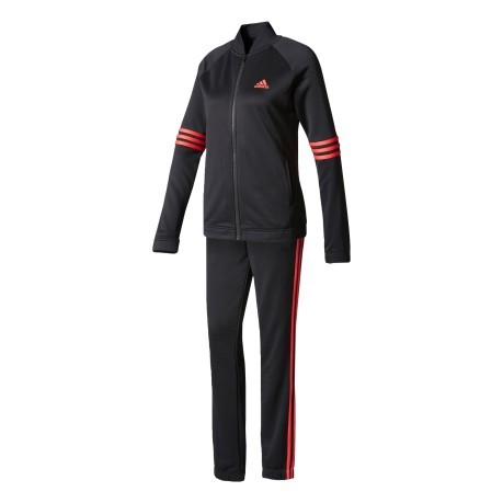 Suit Woman Cosy Tracksuit grey red model