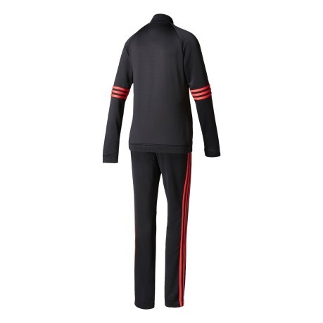 Suit Woman Cosy Tracksuit grey red model