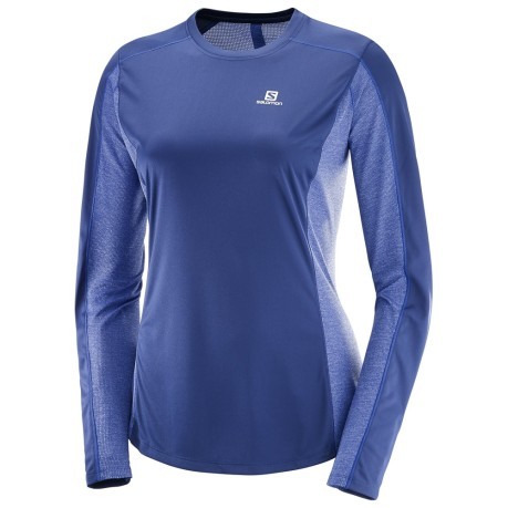 T-shirt Long-Sleeve Women's Running Agile LS blue
