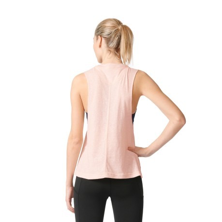 Damen T-Shirt Logo rosa model