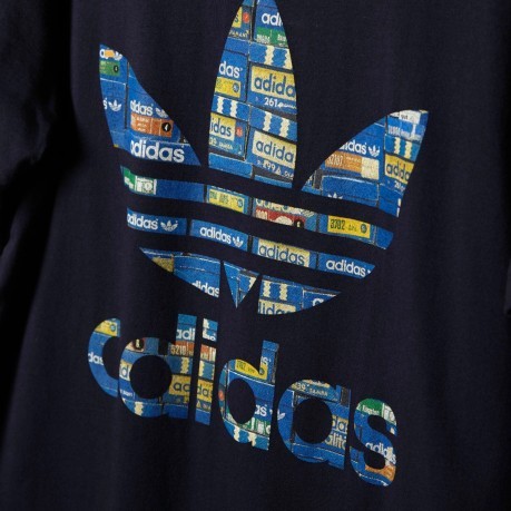 T-Shirt Mann Drei Foil blau fantasie