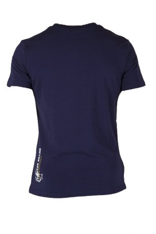 T-Shirt Rundhals blau