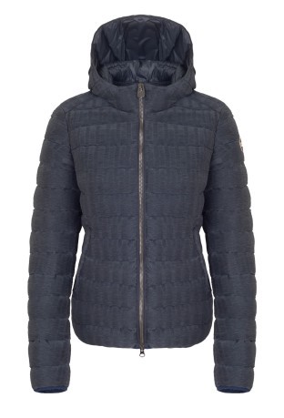 Quilted jacket ladies Pleated Effect grey 1