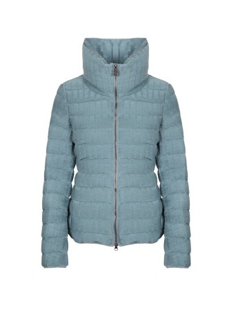 Quilted Jacket Ladies Pleated Effect