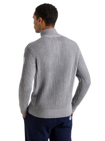 Sweater Man Fisherman Cotton/Wool blue model