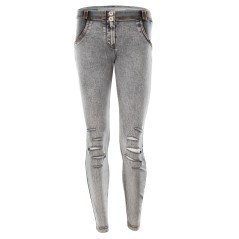 Pantaloni Donna Wr.Up Skinny grigio