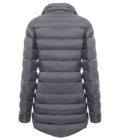 Down jacket Women Without Hood grey