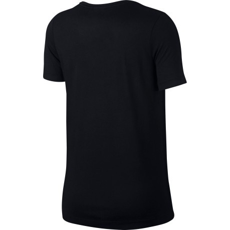 T-Shirt Woman short Sleeves Sportswear Essential black gold