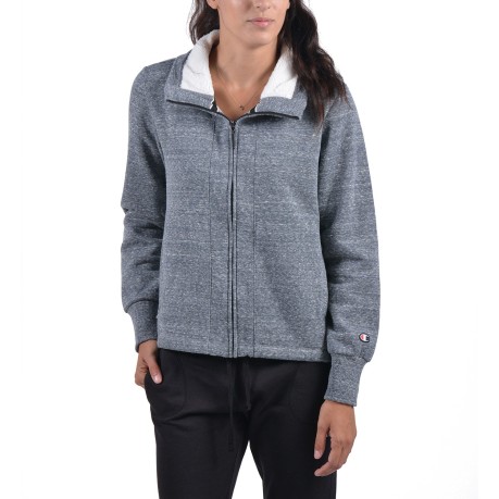 Sweatshirt Women's High Neck Melange