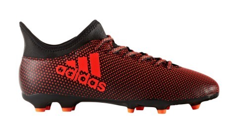 Scarpe calcio ragazzo Adidas X 17.3 FG nere rosse