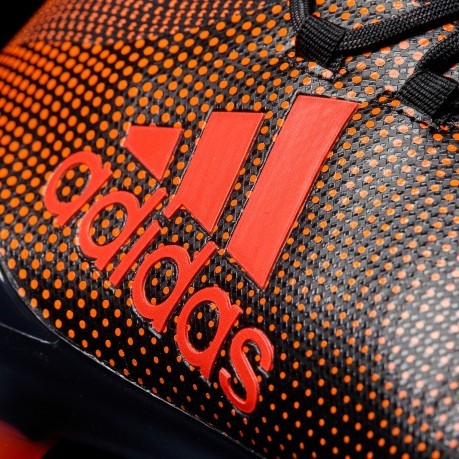 Fußball schuhe Adidas X17.1 FG orange schwarz