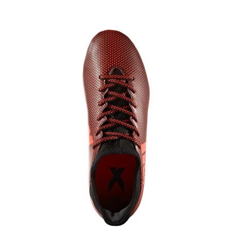 Scarpe calcio ragazzo Adidas X 17.3 FG nere rosse