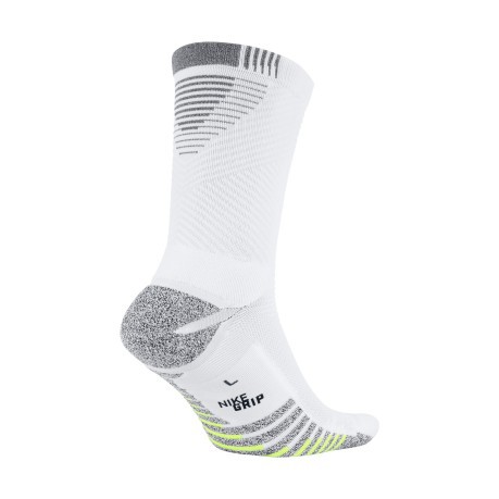 Los calcetines de fútbol Nike Grip blanco
