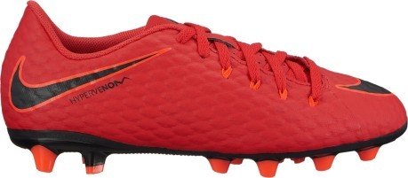 Soccer shoes child Nike Hypervenom Phelon III AG red