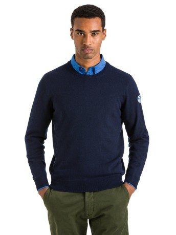 Sweater Man Lowell LambSwool blue model