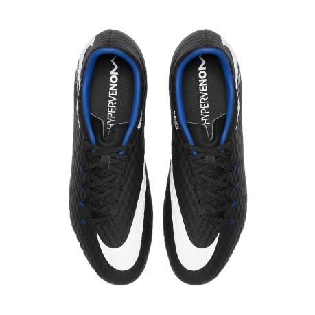 Fußball schuhe Nike HyperVenom PHelom III FG schwarz blau