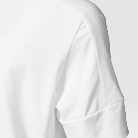 T-Shirt Junior ID blanc Logo bleu