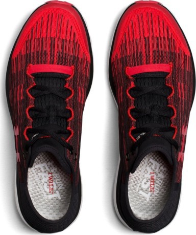 Chaussures de course de mens SpeedForm Velociti Graphique rouge noir