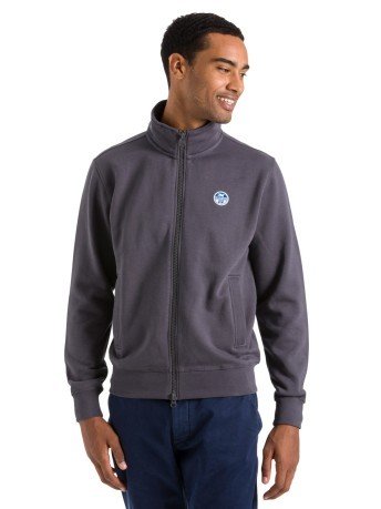 Men's sweatshirt Lowell Sweat Full Zip blue model