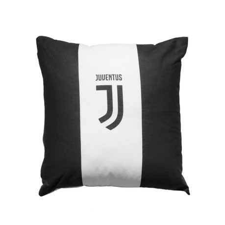 Oreiller de la Juventus blanc noir