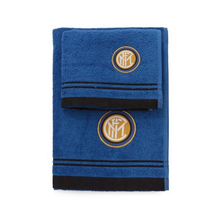 Set asciugamani Inter nero azzurro