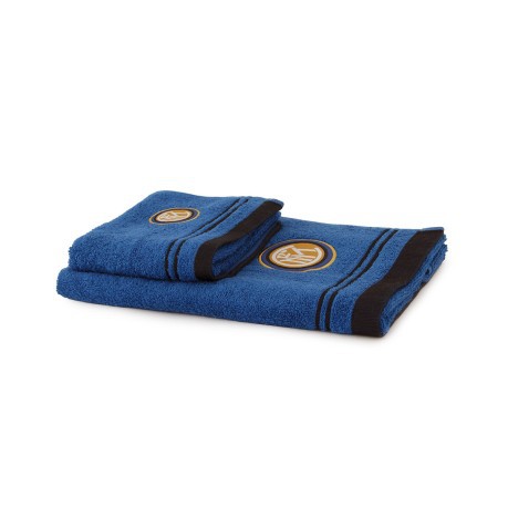 Set asciugamani Inter nero azzurro