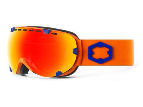 Maschera Snowboard Ojos Azul Naranja El