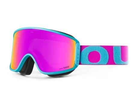 Máscara de Snowboard Cambio de color Turquesa Rosa Violeta MCI