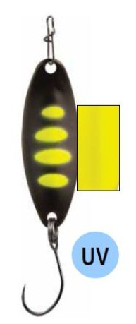 IRIS ZONE de TRUITE 2,8 GR noir jaune