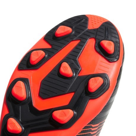 Fußballschuhe jungen Adidas Nemeziz 17.4 FG schwarz orange