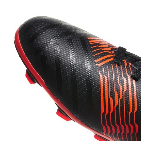 Scarpe calcio ragazzo Adidas Nemeziz 17.4 FG nere arancio
