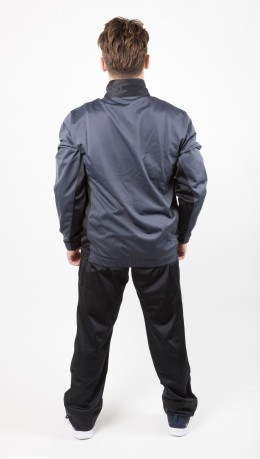 Suit mens Full Zip Ribbed grey black