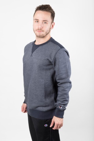 Men's sweatshirt Fleece Fabric crew neck blue