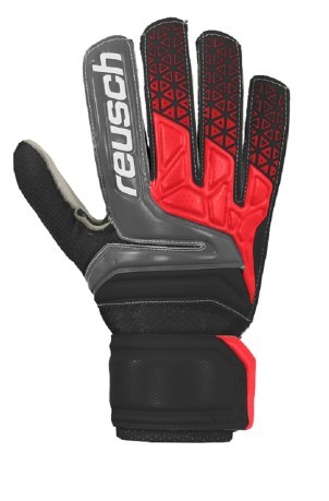 Goalkeeper gloves child Reusch Prism-SD Easy Fit red black