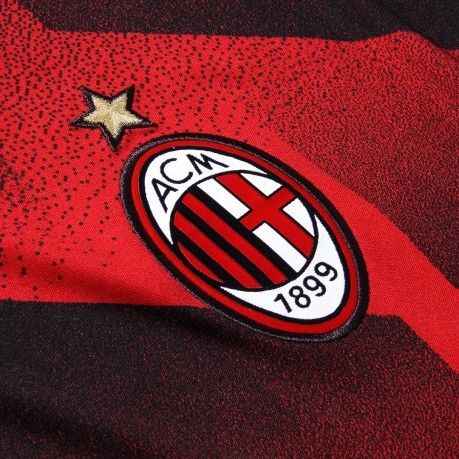 Trikot Milan Pre-Match-rot-schwarz