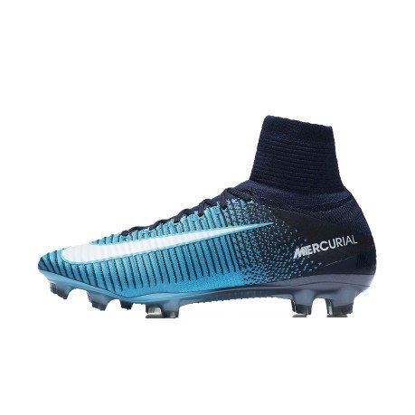 Chaussures de Football Nike Mercurial SuperFly V FG bleu